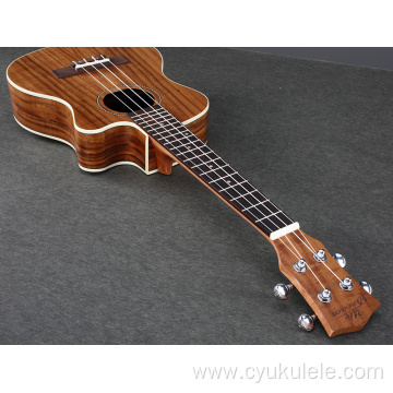 Tiger grain acacia ukulele custom